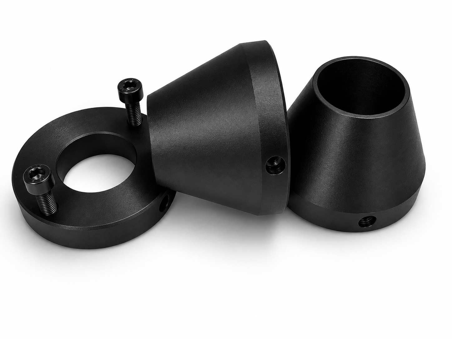 Kit de Cones de Centralização – 2 Peças com Acoplamento de Compressão para Haste Ø20 mm